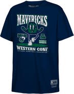 Mitchell & Ness Youth Mitchell & Ness Navy Dallas Mavericks Retro Mascot Script T-Shirt