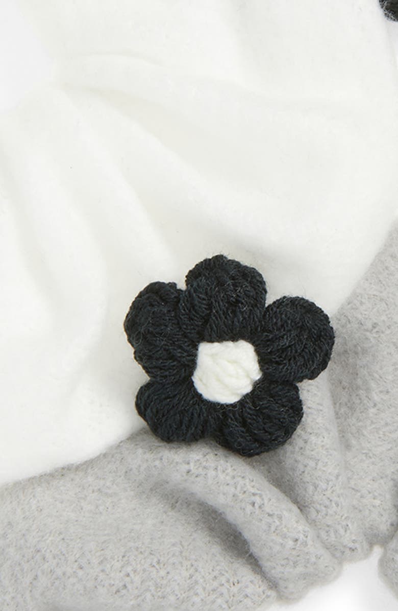 Tasha 3-Pack Knit Scrunchies, Alternate, color, Ivory/ Blk/ Grey