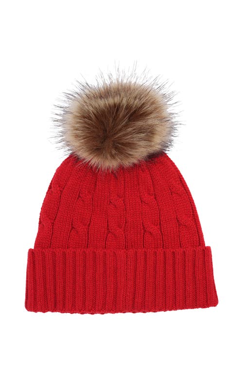 Lauren Ralplh Lauren Cable Crest Patch Hat In Red
