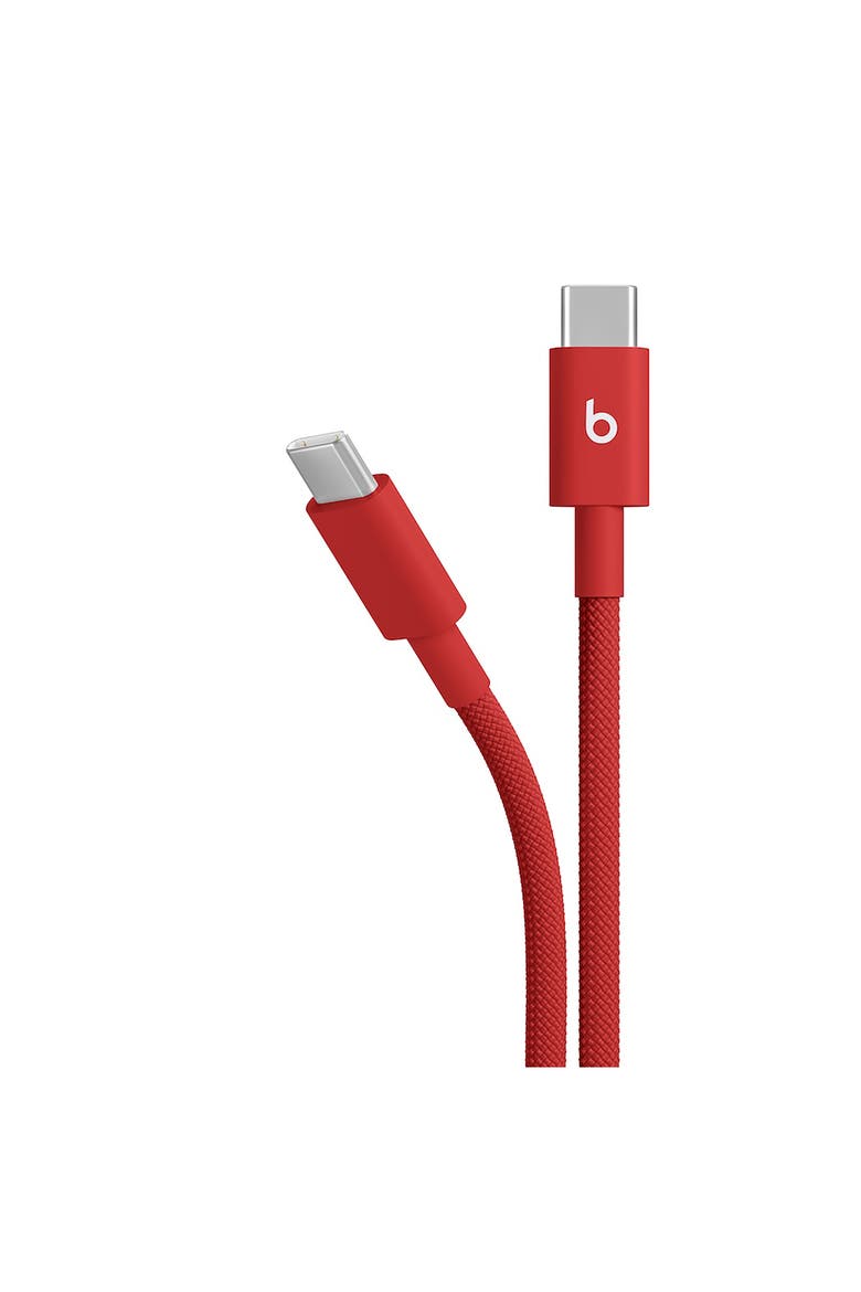 USB-C to USB-C Woven Cable, Alternate, color, RAPID RED