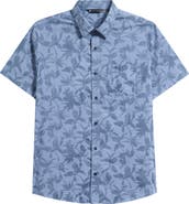 TravisMathew Island Ambush Short Sleeve Button-Up Shirt
