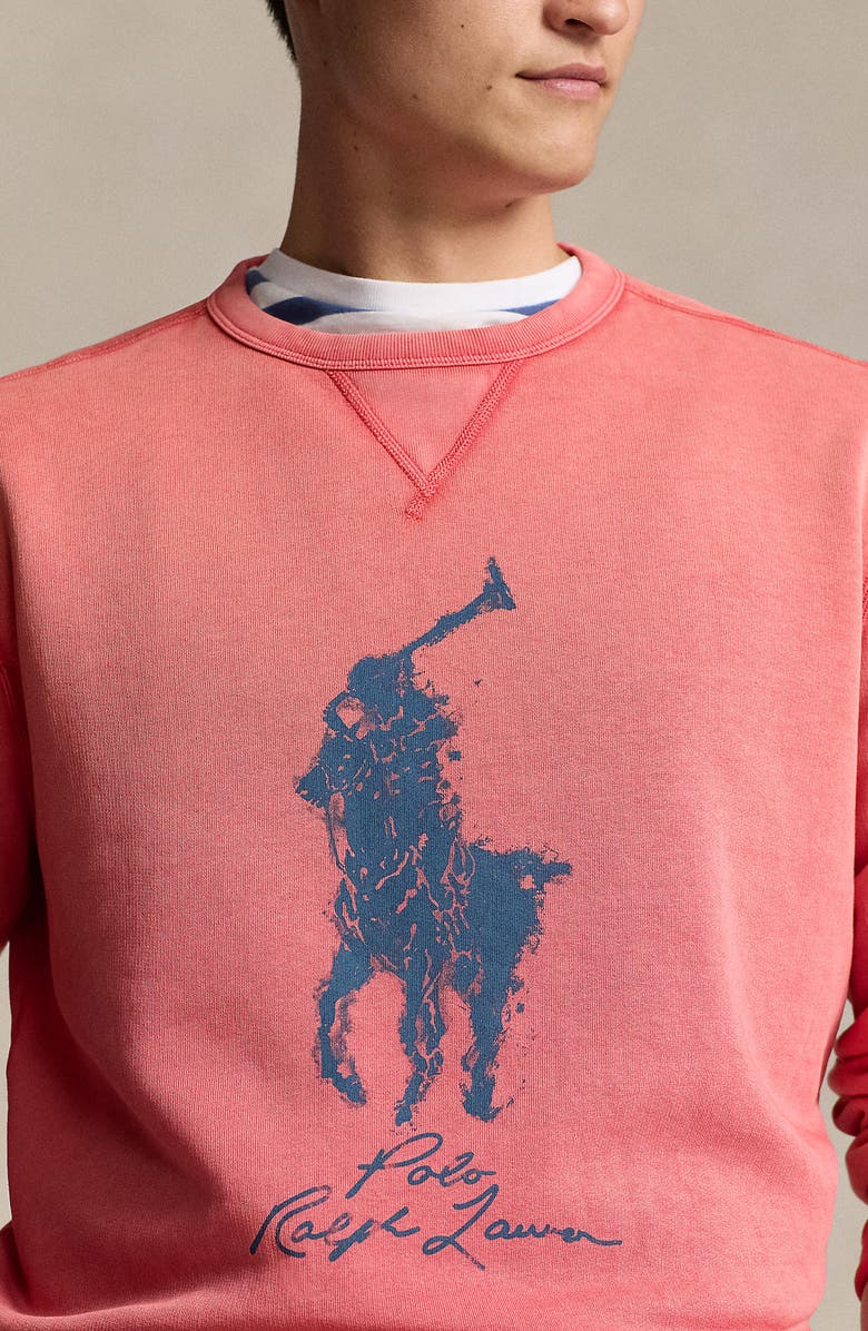 Polo Ralph Lauren Big Pony Logo Graphic Sweatshirt, Alternate, color, 