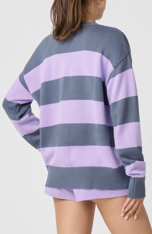 Florence By Mills Rugby Stripe Cotton Blend Cardigan