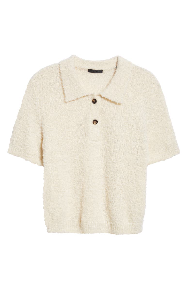 ATM Anthony Thomas Melillo Bouclé Polo Sweater, Alternate, color, 