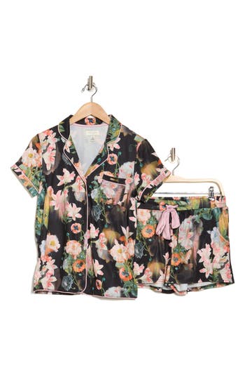 Ted Baker London Pressed Flower Shortie Pajamas In Opulent Bloom