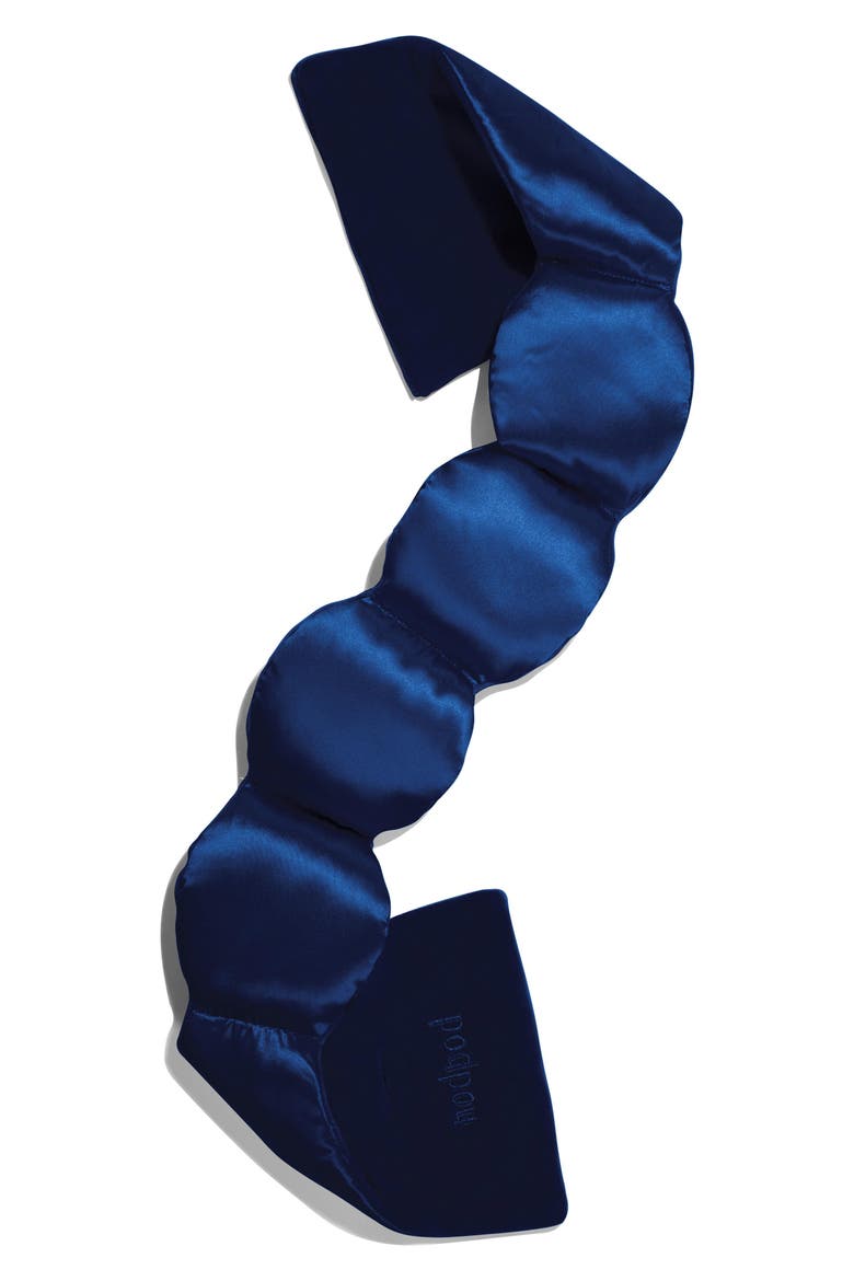 Silk & Velvet Weighted Sleep Mask, Main, color, SAPPHIRE