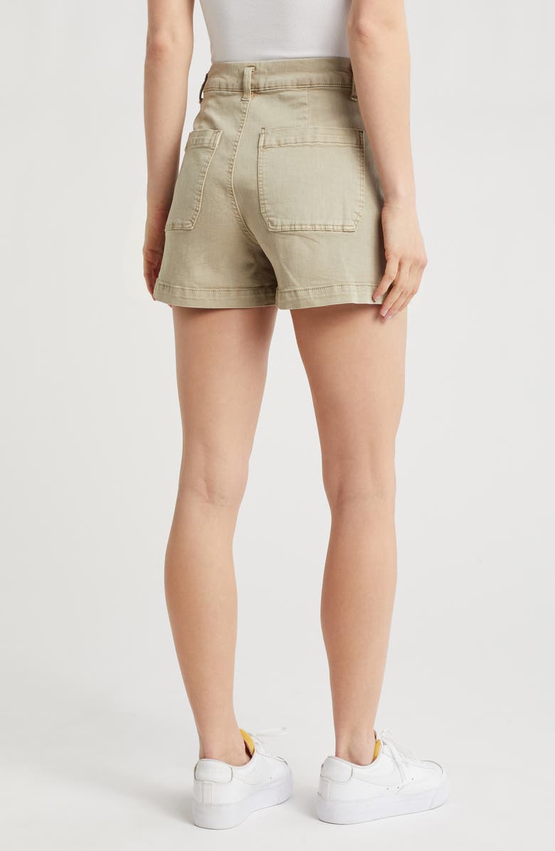 OAT NEW YORK High Waist Shorts, Alternate, color, New Sage