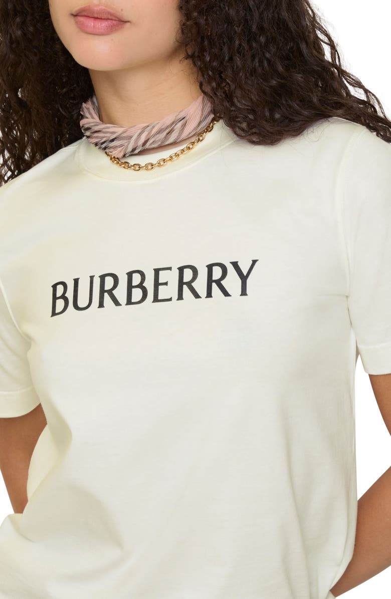 Burberry Frankie Logo Graphic T-Shirt, Alternate, color, Chalk