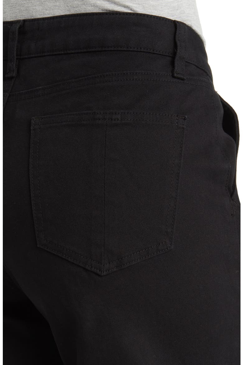 High Waist Wide Leg Cargo Jeans, Alternate, color, BLACK