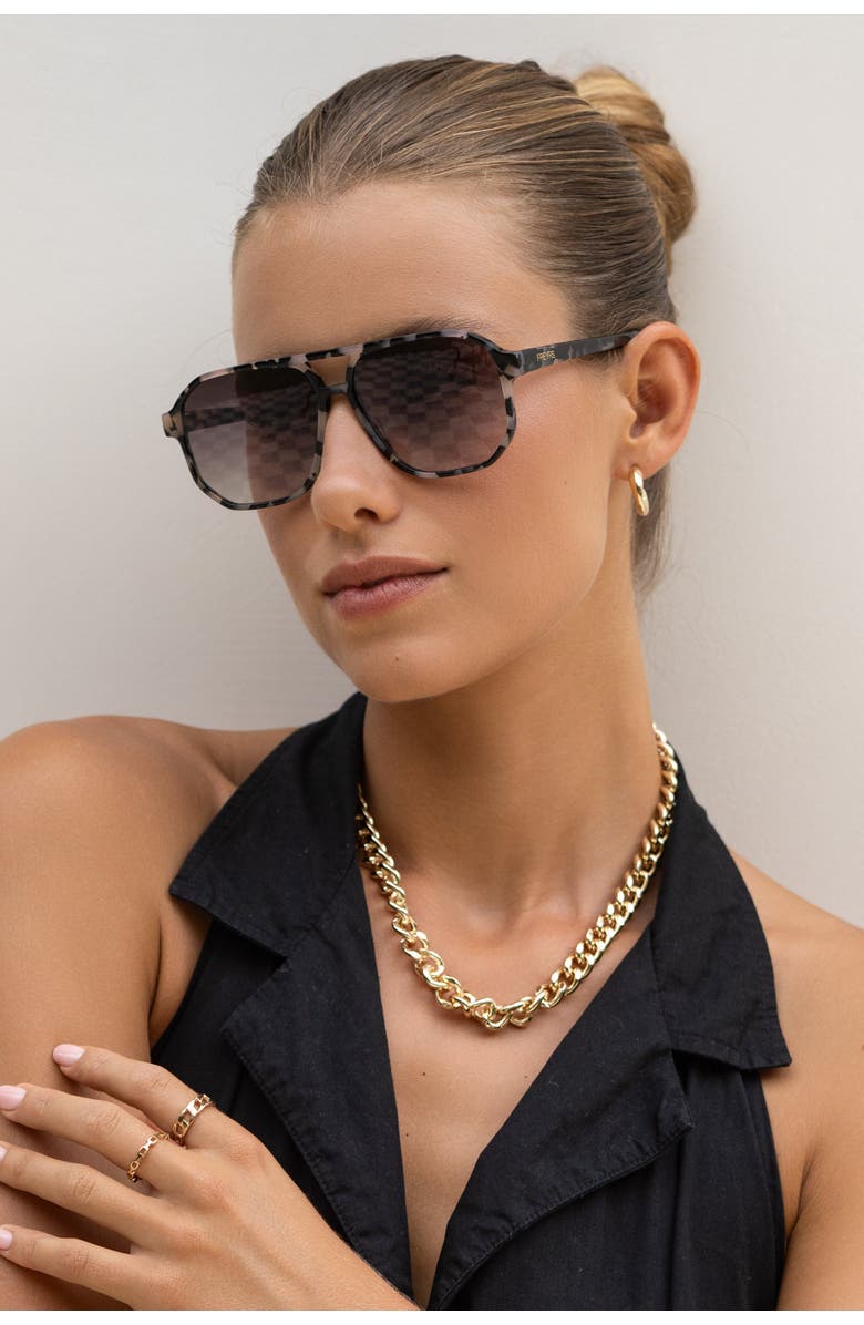 FREYRS Eyewear Billie Aviator Sunglasses, Alternate, color, Tortoise