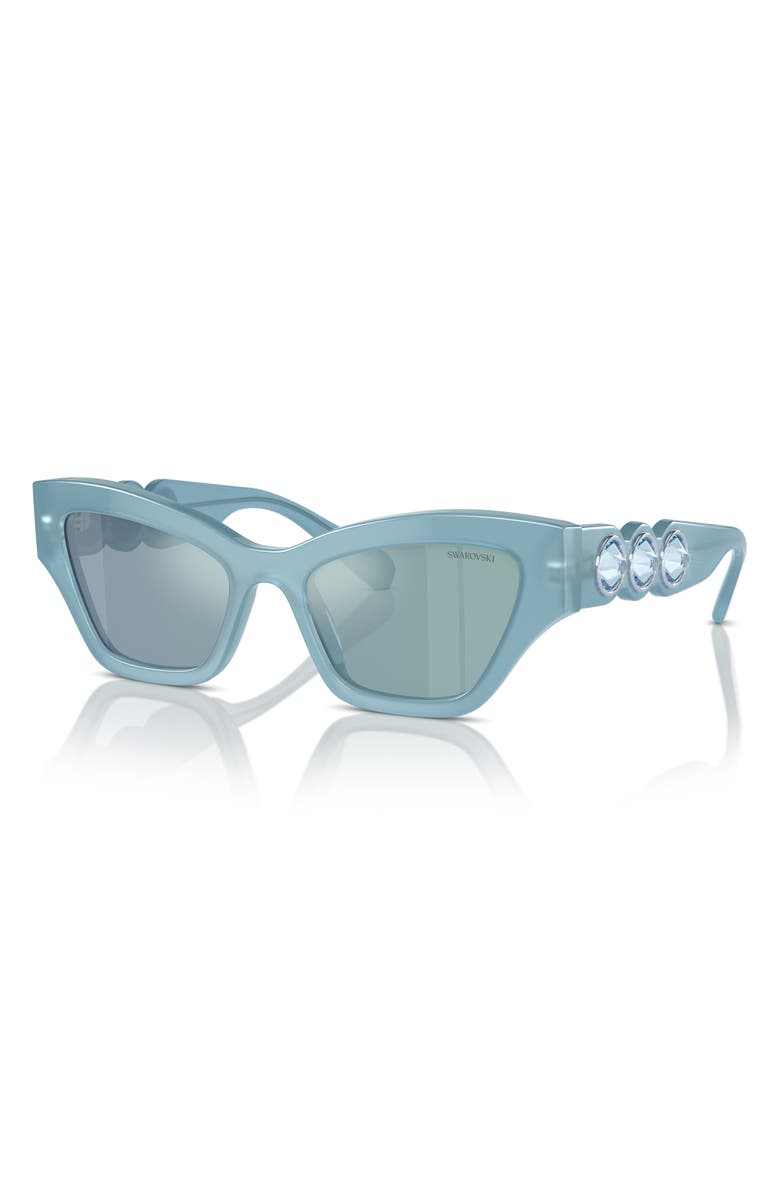 Swarovski Imber 53mm Irregular Sunglasses, Alternate, color,