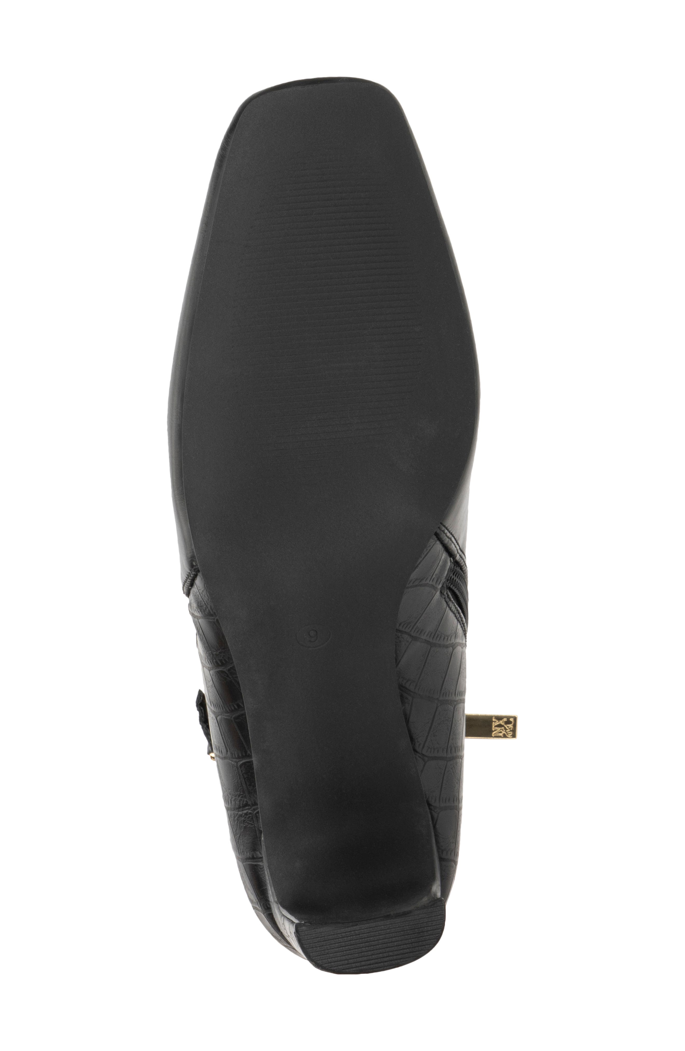 NEW YORK AND COMPANY Una Pointed Toe Bootie, Alternate, color, Black