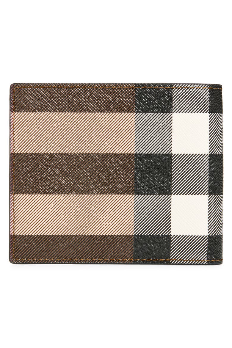 Giant Check Bifold Wallet, Alternate, color, DARK BIRCH BROWN