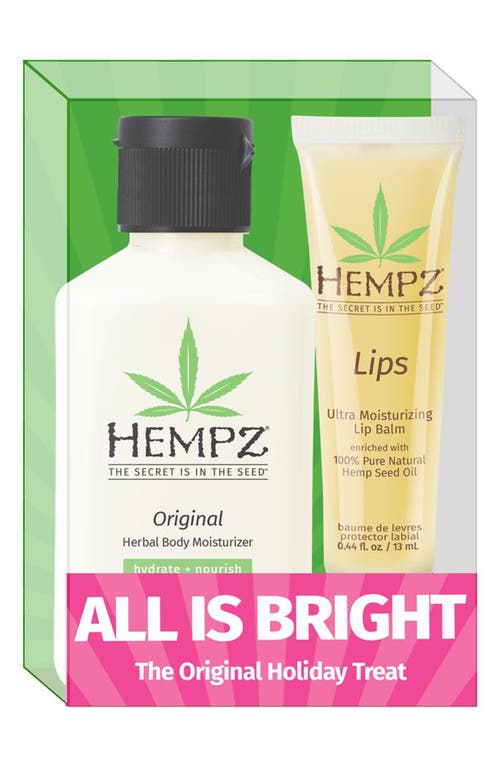 Hempz All Is Bright Body Care Set In Transparent
