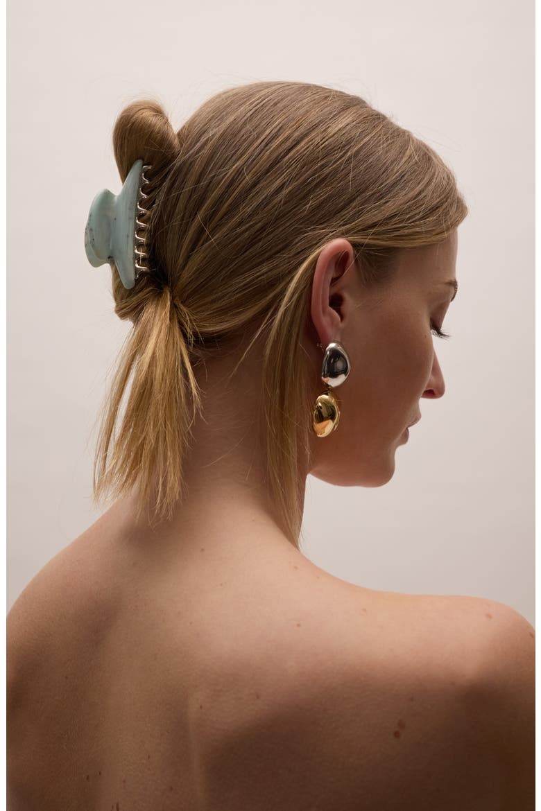 Colette Elongated Claw Clip, Alternate, color, AQUAMARINE