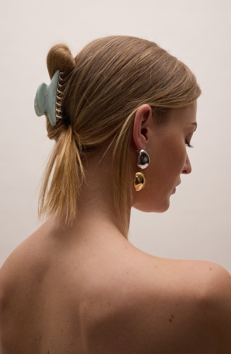 LELET NY Colette Elongated Claw Clip, Alternate, color, Aquamarine