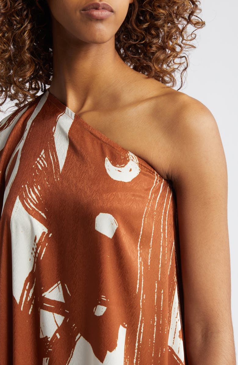 DIARRABLU Satu One-Shoulder Dress, Alternate, color, 