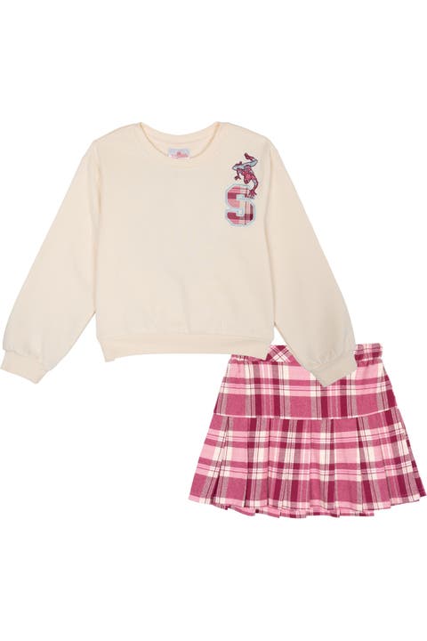 Spider-Man Fleece Sweatshirt and Pleated Skirt Set