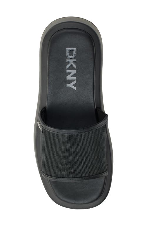 Dkny Orion Mesh Platform Slide Sandal