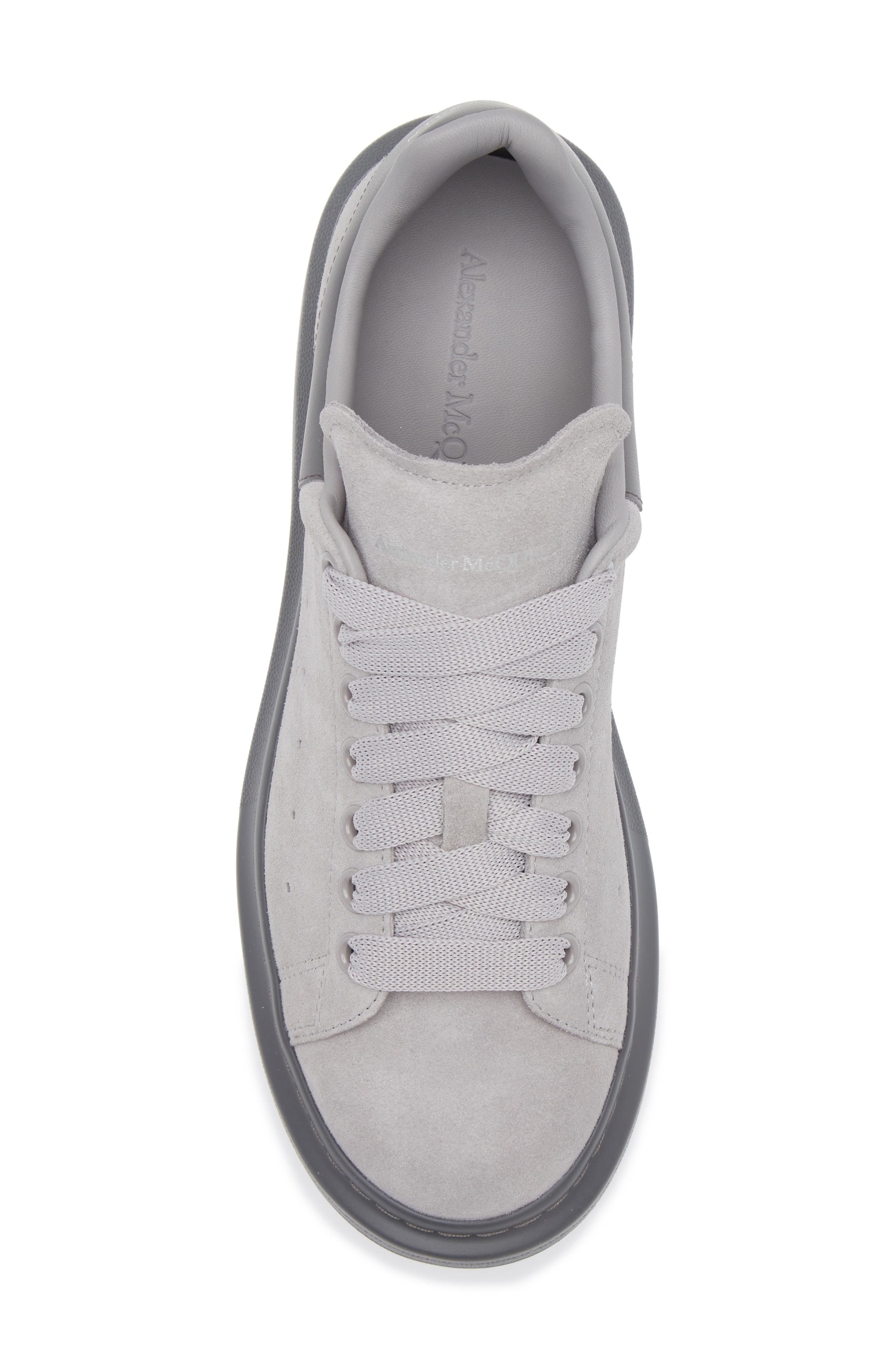 McQueen Oversize Sneaker, Alternate, color, Zinc