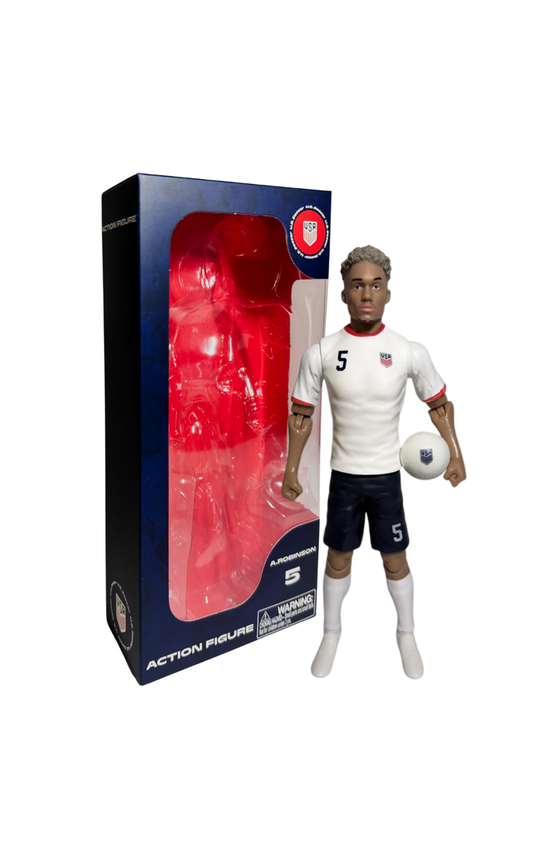 Banbo Toys SOCKERS USMNT Antonee Robinson 8" Collectible Soccer Action Figure, Main, color, White