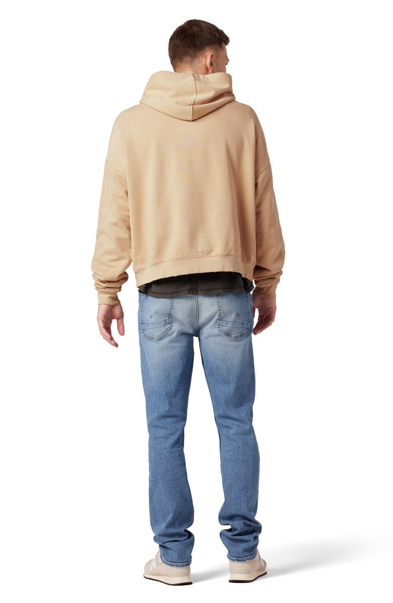 Hudson Jeans Oversize Crop Cotton French Terry Graphic Hoodie, Alternate, color, 