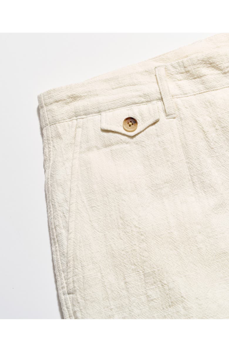 Billy Reid Moore Slub Cotton Shorts, Alternate, color, Tinted White