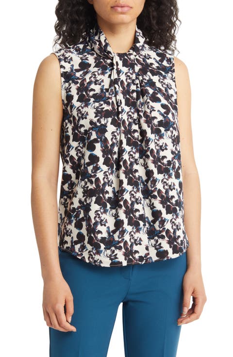 Tie Neck Sleeveless Top