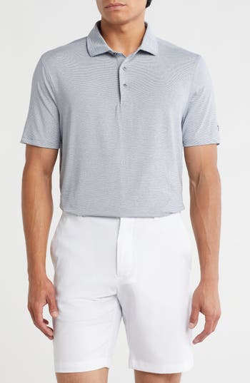 Kenneth Cole Space Dyed Golf Polo In Blue