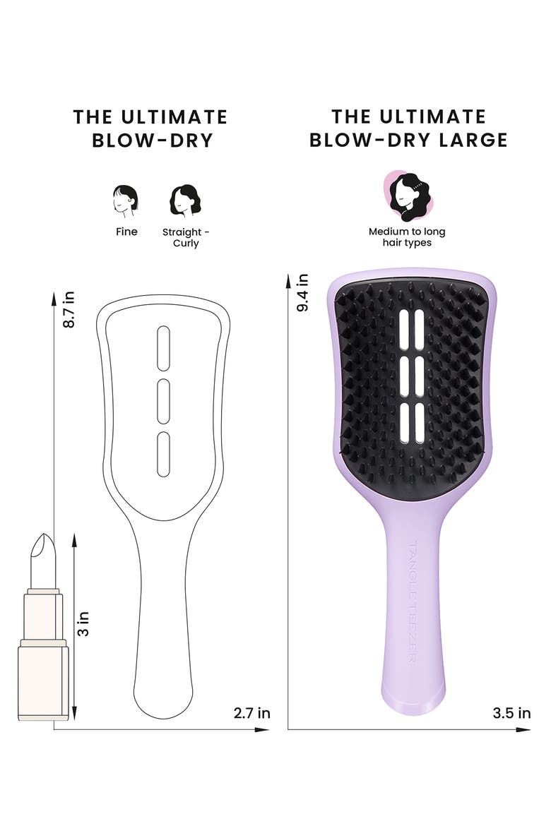 Large Ultimate Blow Dry Hairbrush, Alternate, color, LILAC/ BLACK