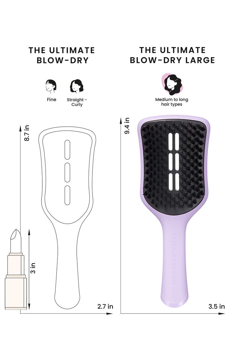 Tangle Teezer Large Ultimate Blow Dry Hairbrush, Alternate, color, Lilac/ Black
