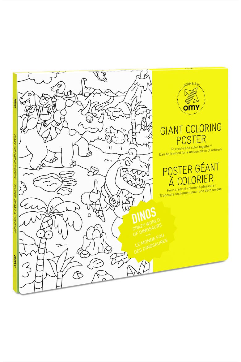 Giant coloring Poster Dino, Main, color, DINOS