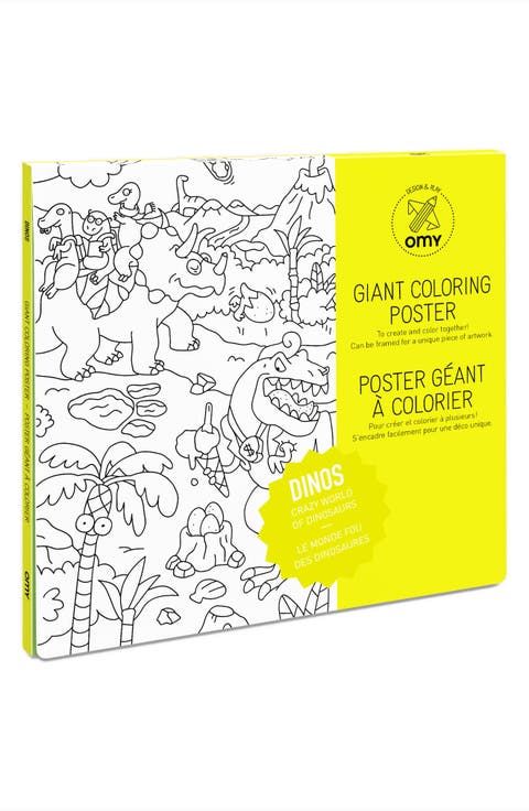 Giant coloring Poster Dino