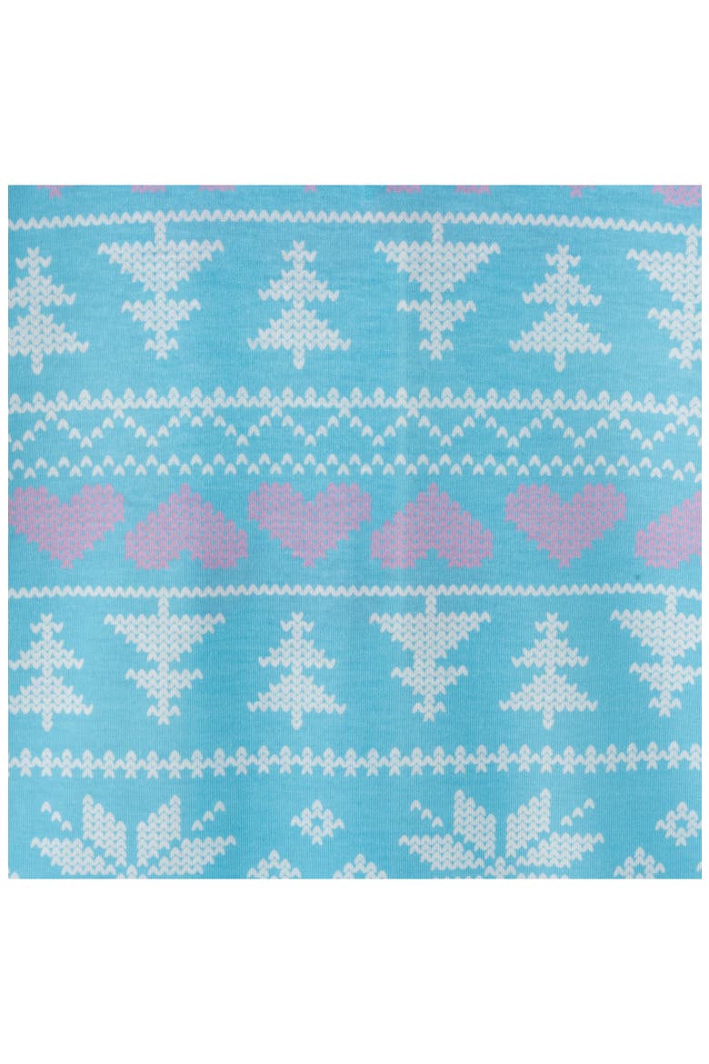 Kids' Two-Piece Pajamas, Alternate, color, AQUA