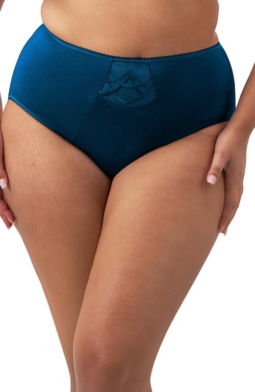 Elomi Cate Full Figure High Waist Briefs In Poseidon