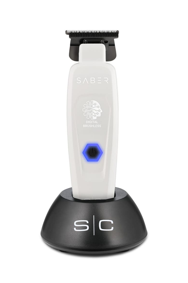 Saber Professional Cordless Hair Trimmer, Main, color, White