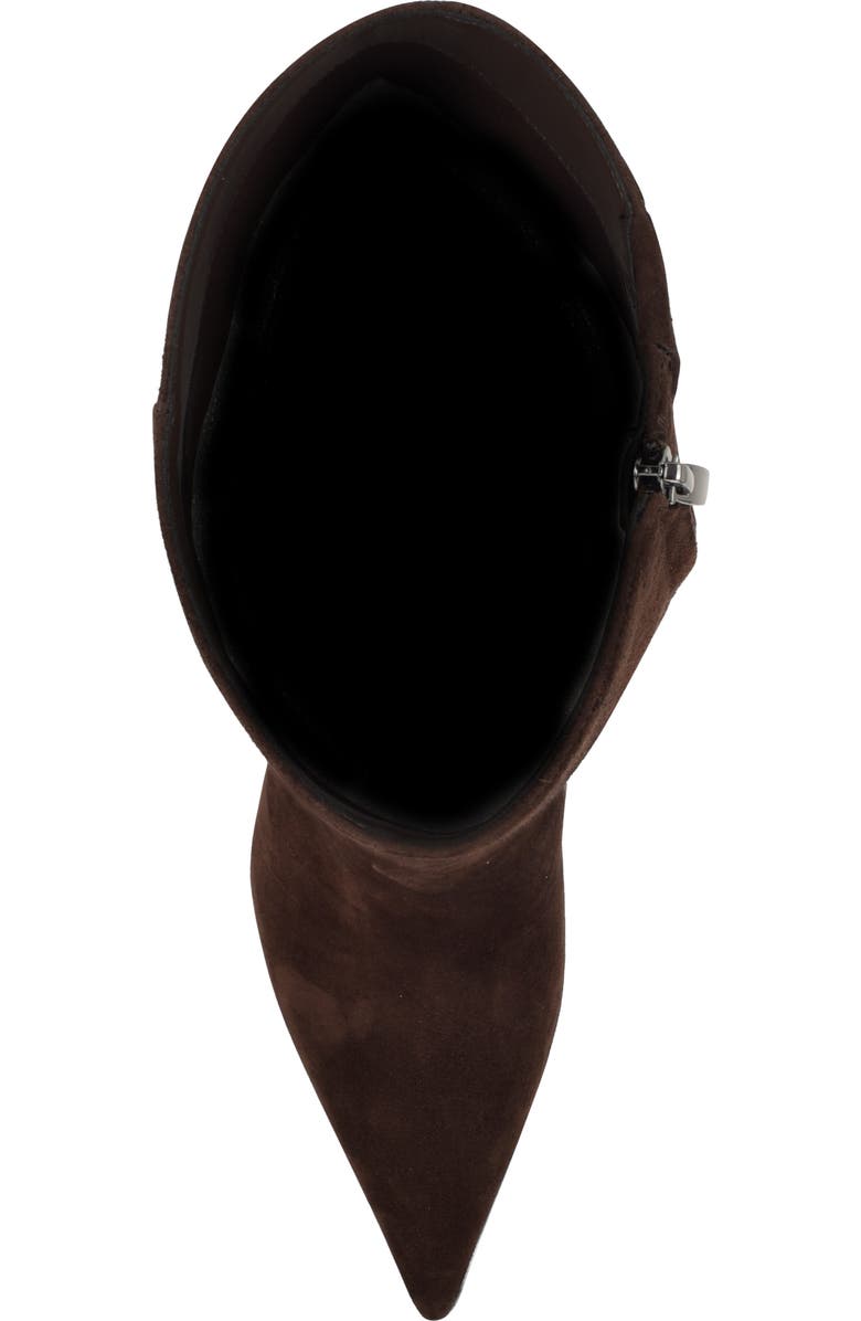 Nine West Gerty Pointed Toe Knee High Boot, Alternate, color, Dark Brown 200