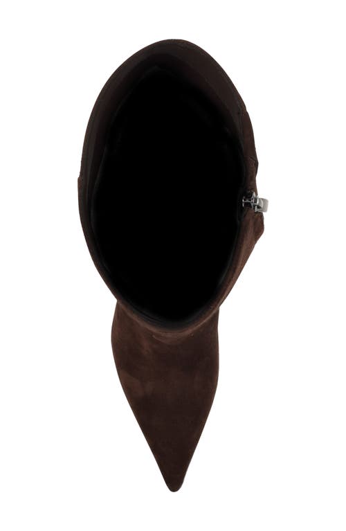 Nine West Wnricky-wc Womens Solid Leather Knee-high Boots In Brown