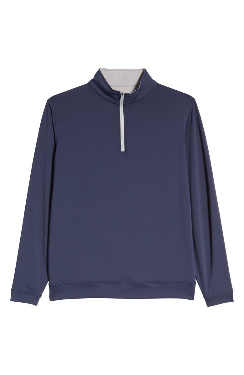 Peter Millar Perth Performance Quarter Zip Sweatshirt, Alternate, color, Navy
