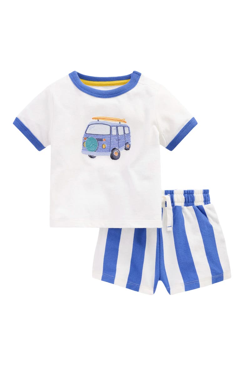 Logo Jersey Play Set, Main, color, BLUE CAMPER VAN STRIPE
