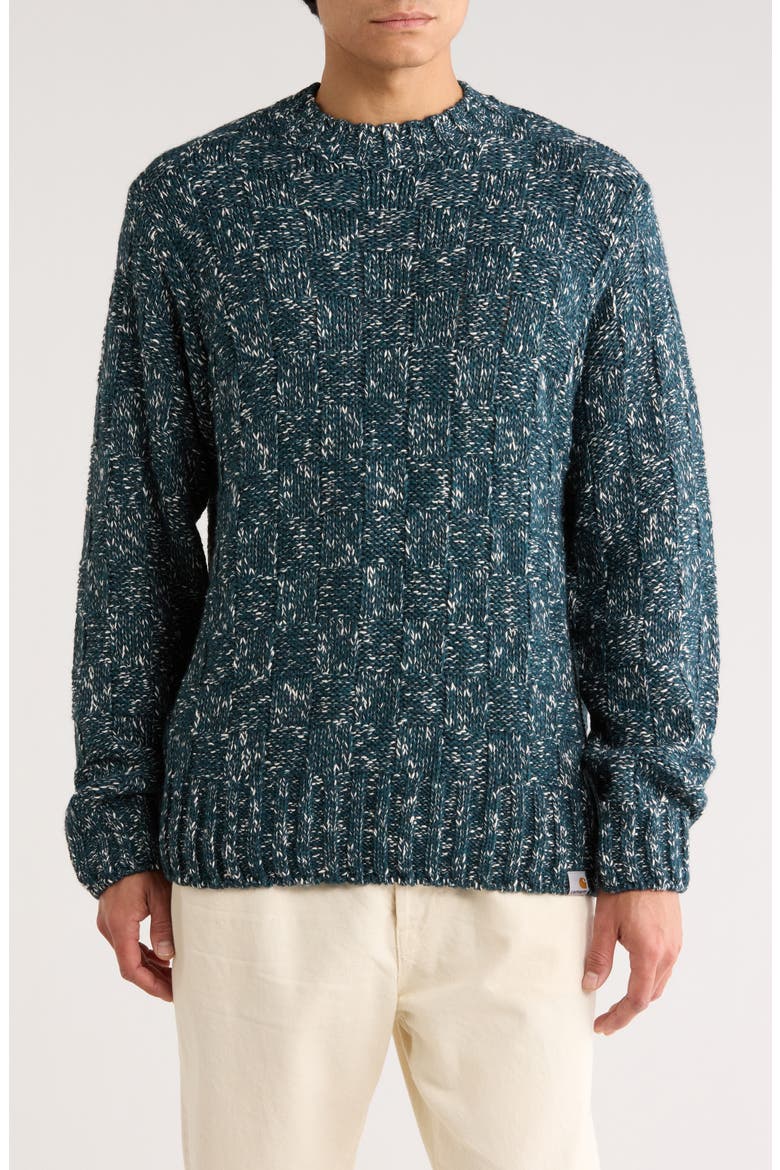 Kyloe Sweater, Main, color, DEEP LAGOON HEATHER