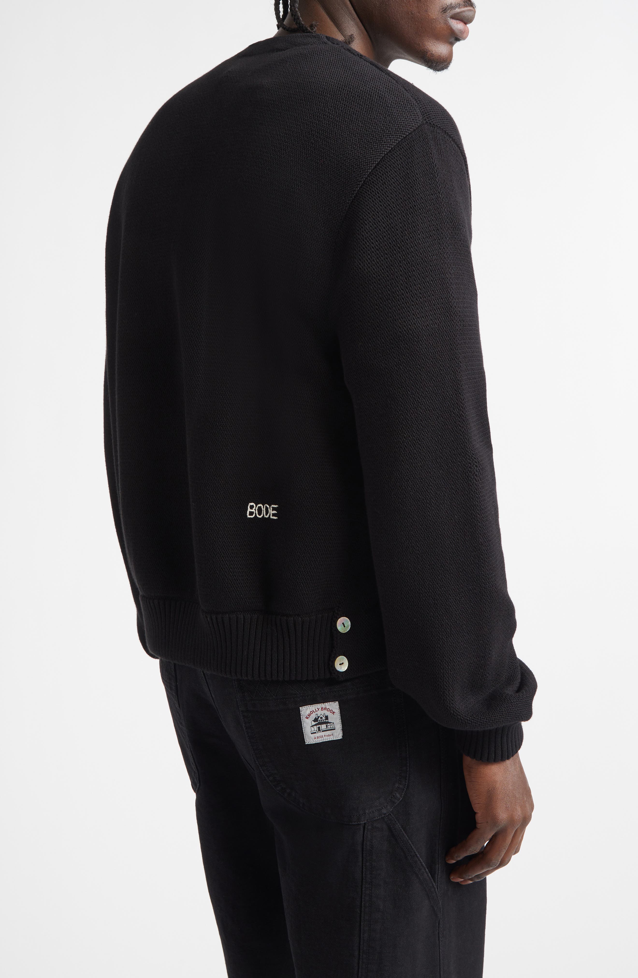 Double Breasted Cotton Cardigan - image 2