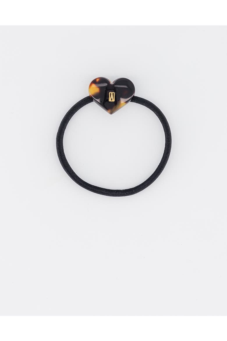 Pantin Heart Acetate Hair Tie, Main, color, Tortoise