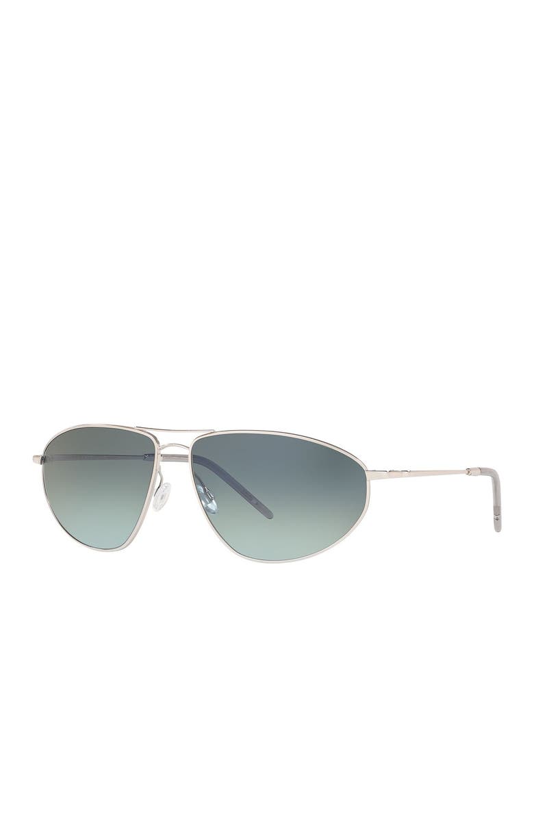 Oliver Peoples Kallen 62mm Aviator Sunglasses, Main, color, 