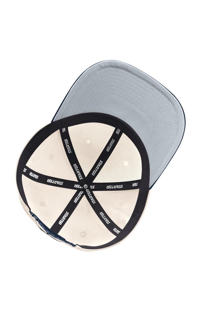 STARTER Men's Starter  Cream/Navy New Jersey Devils Blue Wave Classic Adjustable Hat, Alternate, color, 