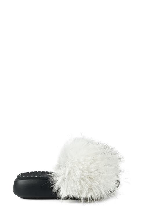 Zigi Fabbi Faux Fur Platform Sandal