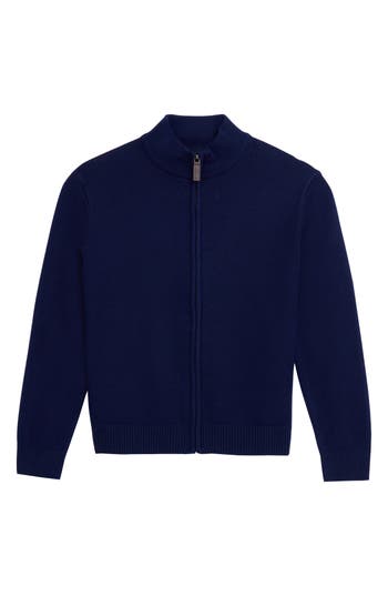 X-ray Xray Kids' Full Zip Cardigan Sweater In Blue