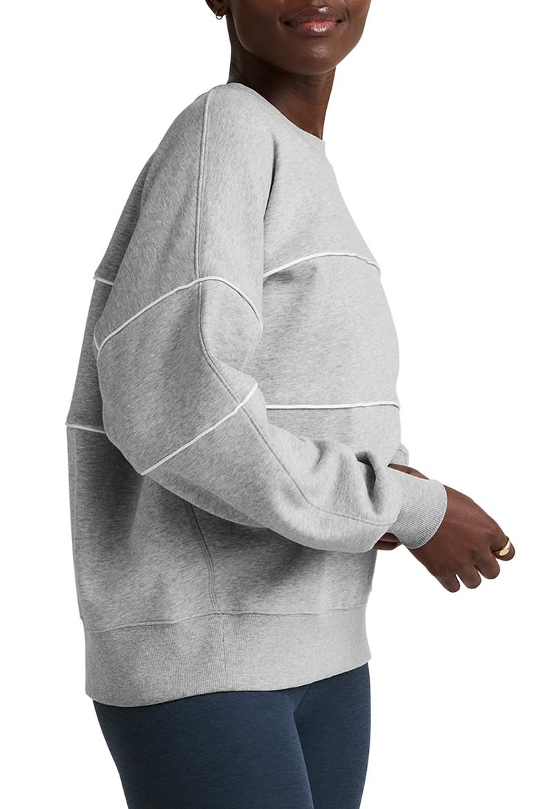Piper Oversize LuxeFleece Sweatshirt, Alternate, color, LIGHT HEATHER GRAY