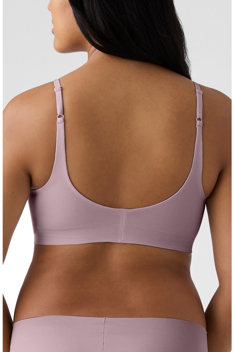 Soft Form Square Neck Wireless Bra, Alternate, color, ELDERBERRY