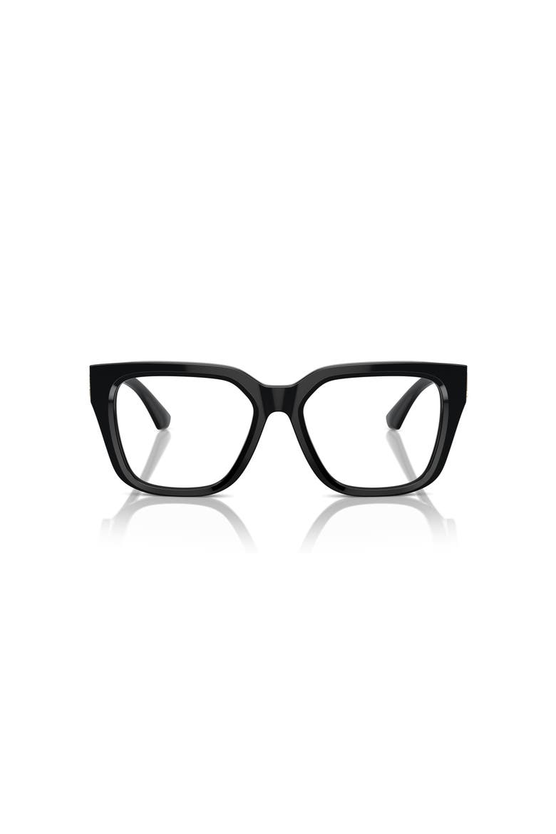 51mm Square optical glasses, Alternate, color, Black
